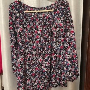 Jones New York Plus patterned blouse